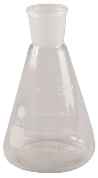 Conical Flask, Ground Mouth, 250 mL, PK12