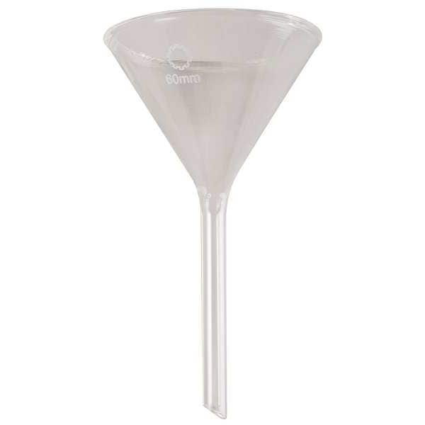 Funnel, Glass, 210mm Rim, 210mm Stem, PK6