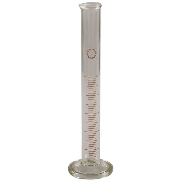 Graduated Cylinder, 5mL, Glass, Clear, PK12