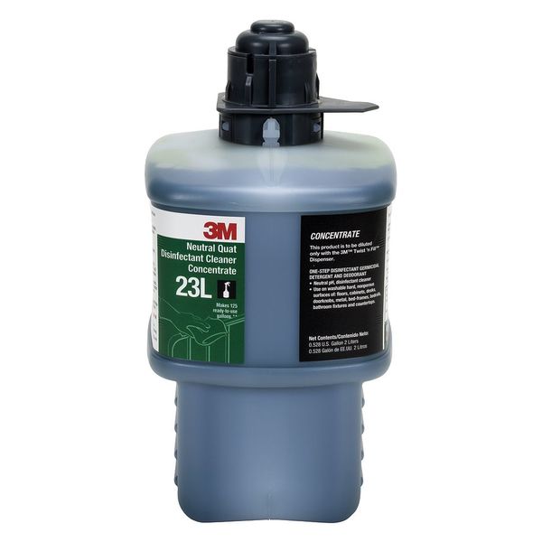 Neutral Quat Disinfecting Cleaner , 2L Bottle , Lemon , Blue