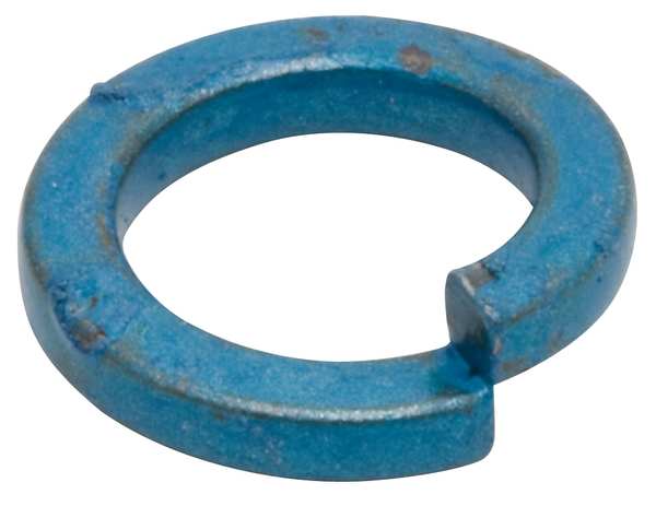 Split Lock Washer, Fits Bolt Size M12 Steel, Metric Blue Finish, 100 PK