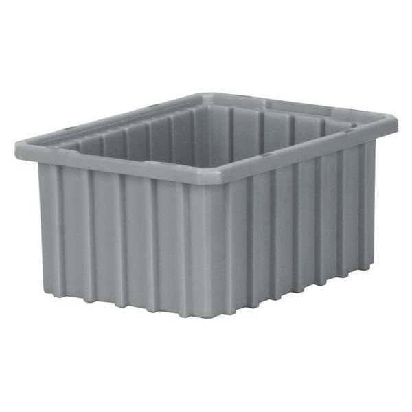 Divider Box, Gray, Industrial Grade Polymer, 10 7/8 in L, 8 1/4 in W, 5 in H