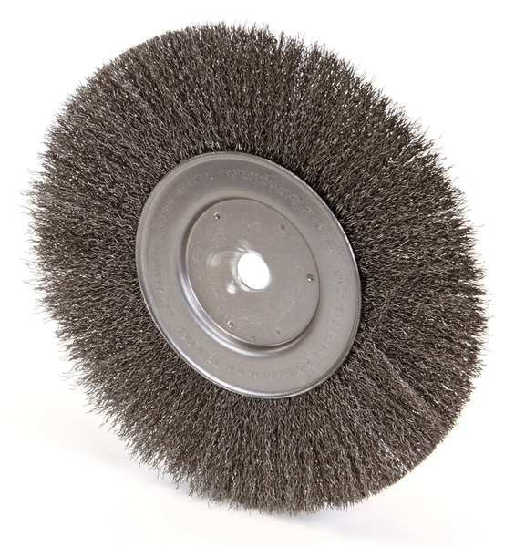 Crimped Wire Wheel Wire Brush, Arbor, 10
