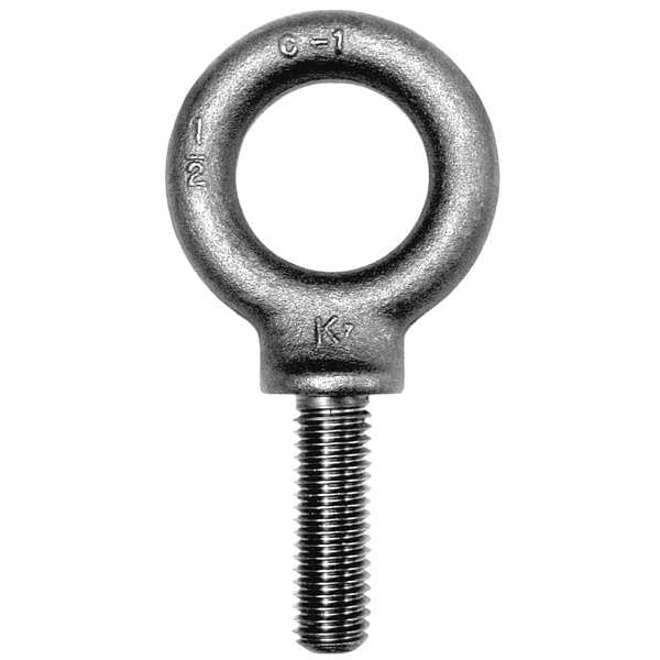 Machinery Eye Bolt With Shoulder, 3/8