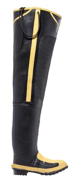 Size 14 Men's Steel Hip Wader, Black