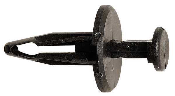 Push-In Rivet, Flat Head, 20 mm L, Nylon Body, 25 PK