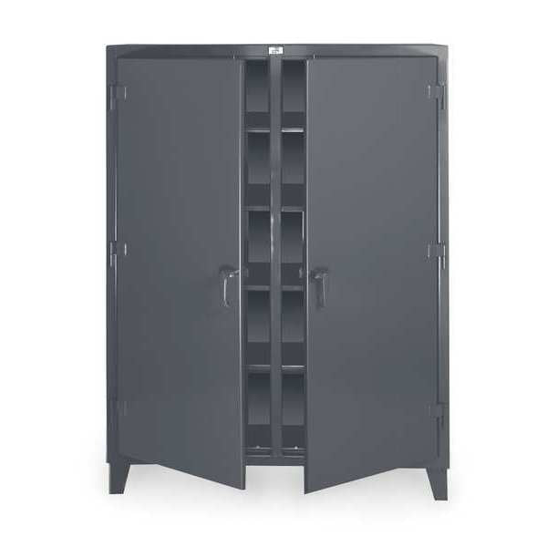 12 ga. Steel Storage Cabinet, 72 in W, 78 in H, Stationary