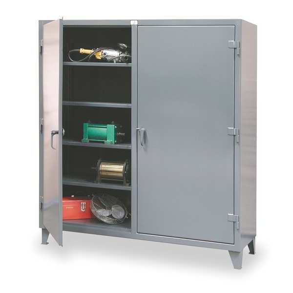 12 ga. Steel Storage Cabinet, 72 in W, 78 in H, Stationary