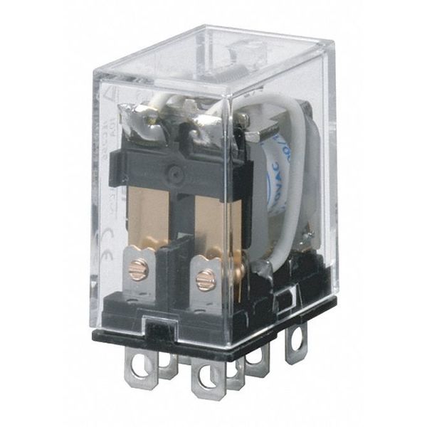General Purpose Relay, 24V DC Coil Volts, Square, 8 Pin, DPDT