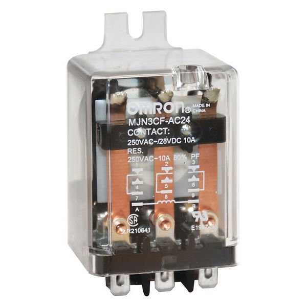 Relay, 11Pin, 3PDT, 10A, 24VAC