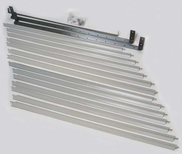 Vertical Louver Kits, Gray, 31-11/16