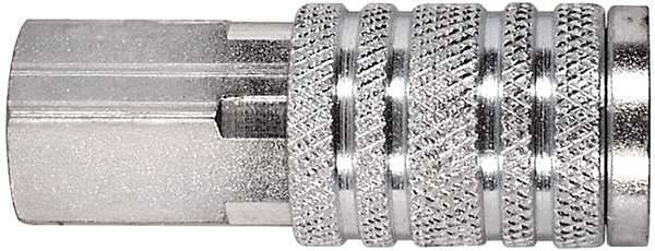 Quick Coupler Body, FNPT, 1/4, Steel, PK2