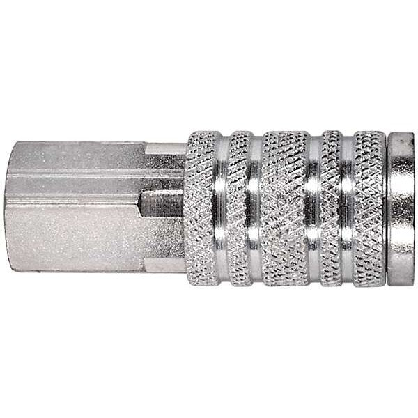 Quick Coupler Body, FNPT, 1/4, Steel, PK2