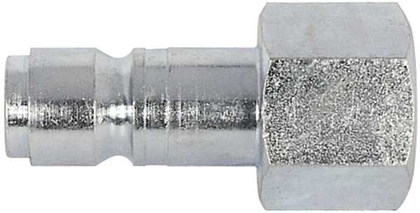 Coupler Plug, FNPT, 1/4, Steel, PK2