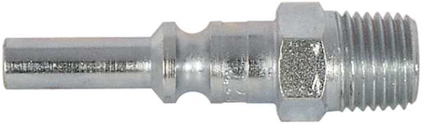 Coupler Plug, MNPT, 1/4, Steel, PK2