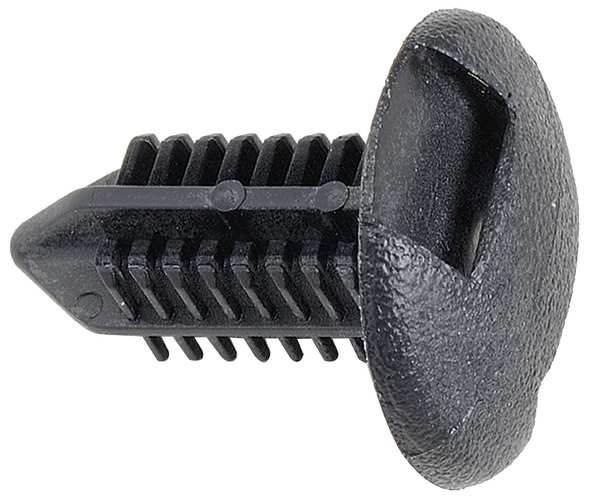 Push-In Rivet, Dome Head, 8 mm Dia., 16 mm L, Nylon Body, 15 PK