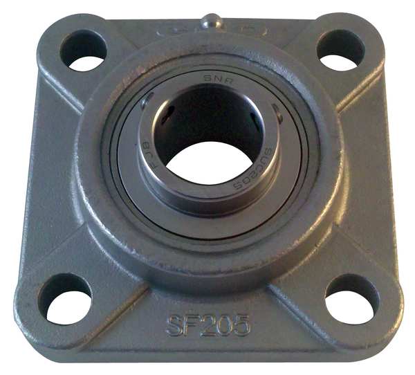Flange Bearing, 4-Bolt, Ball, 1-1/4