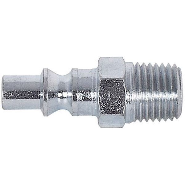 Coupler Plug, MNPT, 1/4, Steel, PK2