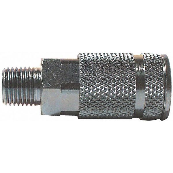 Quick Coupler Body, MNPT, 1/4, Steel, PK2