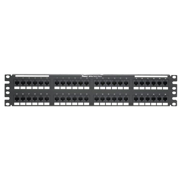 Patch Panel, Cat 6, Rack Mt, 48 Port