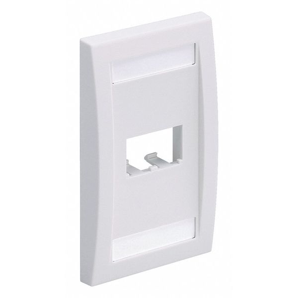 Wall Plate, Single Gang, 2 Ports, White