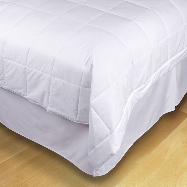 Filled Blanket, Quilted, White, PK4