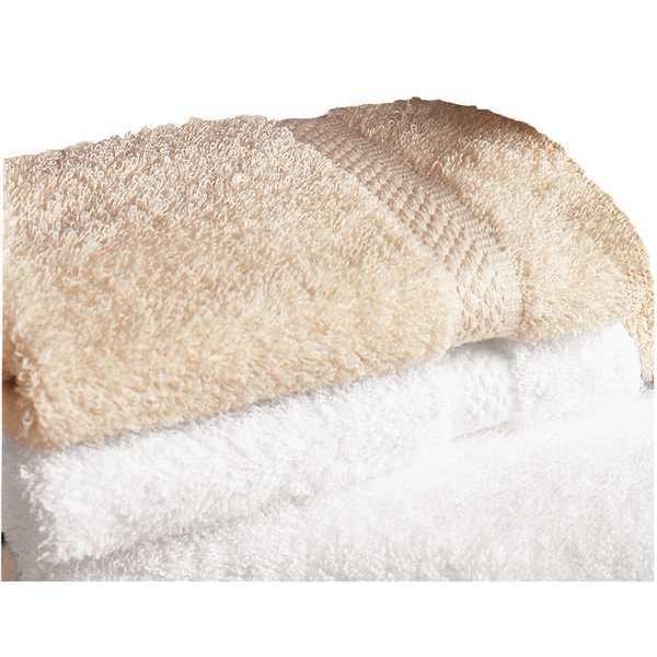 Wash Towel, Cotton, Ecru, 1-1/2 lb., PK12