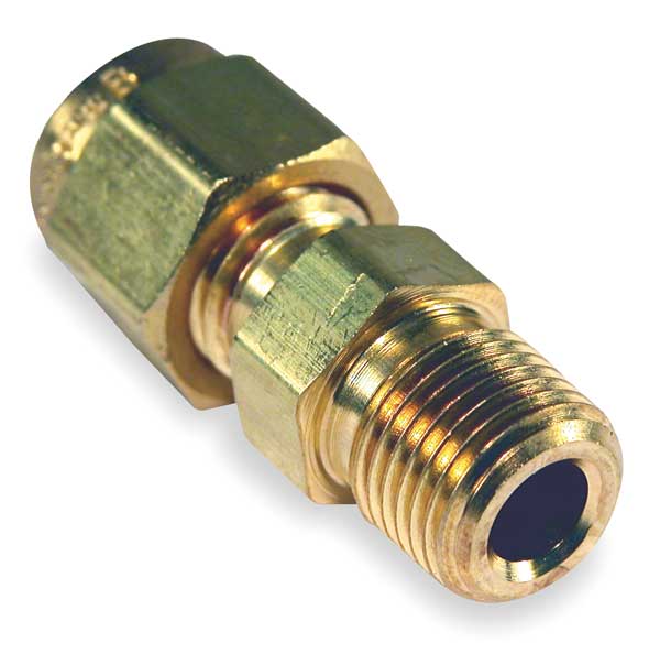 Compression Fitting, 1/8 MNPT, Brass