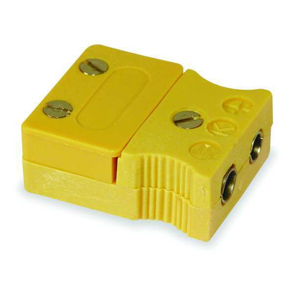 Thermocouple Jack, K, Yllw, QD, Glss Filled