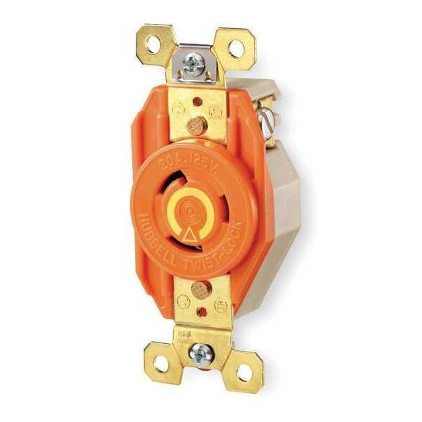 30A Isolated Ground Locking Receptacle 2P 3W 125VAC