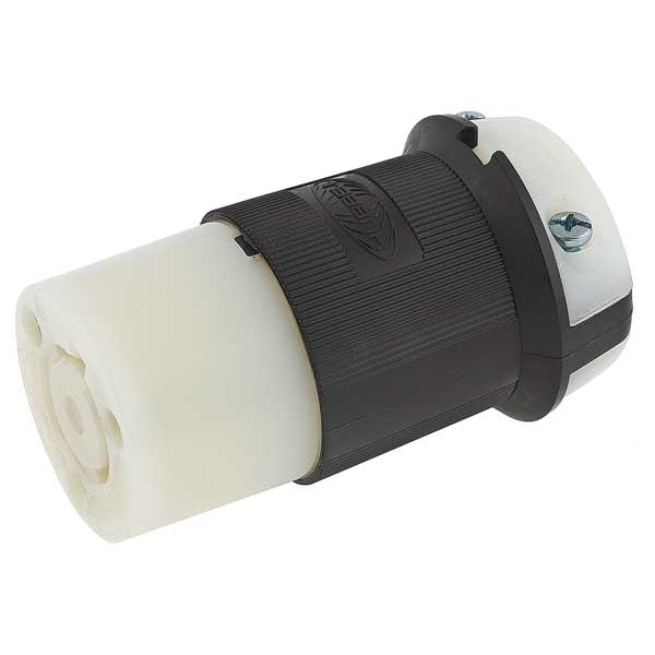 20A Twist-Lock Connector 2P 3W 277VAC L7-20R BK/WT