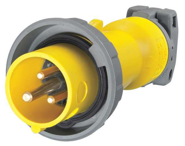 IEC Pin and Sleeve Plug, 2P, 3W, 20A, 125V
