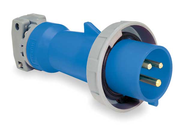 IEC Pin and Sleeve Plug, 2P, 3W, 20A, 250V