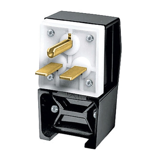 3 Wire Industrial Angle Straight Blade Plug 250VAC 30A