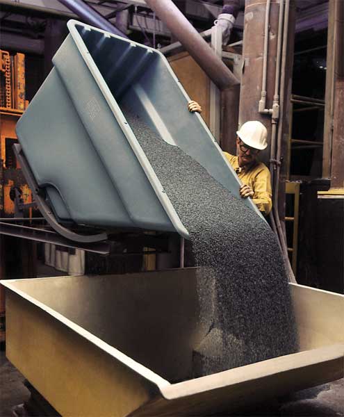 Self-Dumping Hopper, 1/2 cu. yd., 750 lb.
