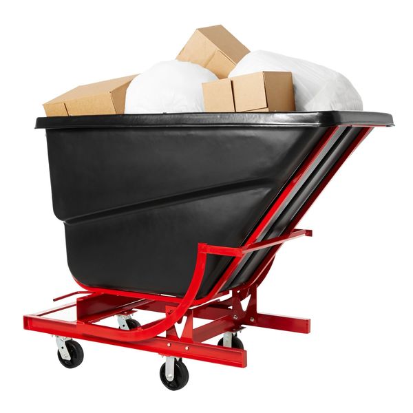 Self-Dumping Hopper, 1 cu. yd., 1000 lb.