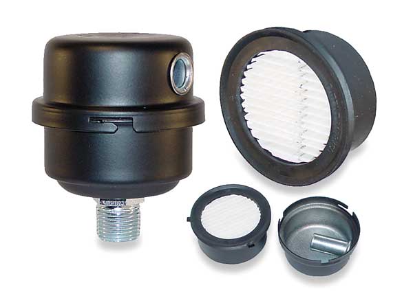 Filter Silencer, 1/2 In MNPT, 8 CFM Max