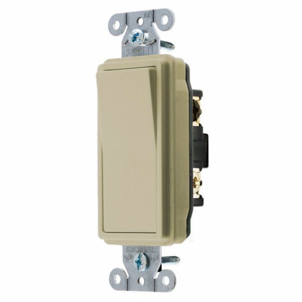 Wall Swtch, 3-Way, 120/277V, 15A, Ivry, Rockr