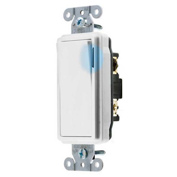 Illuminatd Wall Swtch, 3-Way, 20A, Wht, 120V
