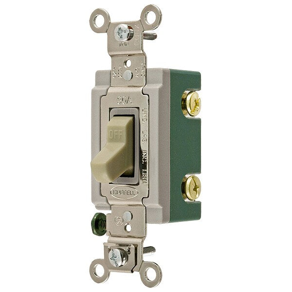 Wall Swtch, 2-Pol, 120/277V, 30A, Ivry, Toggl