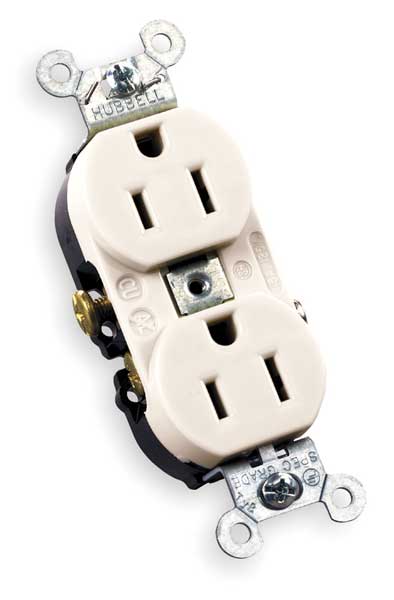 15A Duplex Receptacle 125VAC 5-15R WH