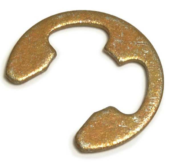 External-E E-Clip, Steel Zinc Yellow Finish, 1 3/8 in Shaft Dia, 25 PK