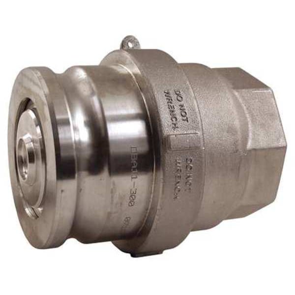 Dry Disconnect Adapter, 4 x 3 In, 120 psi