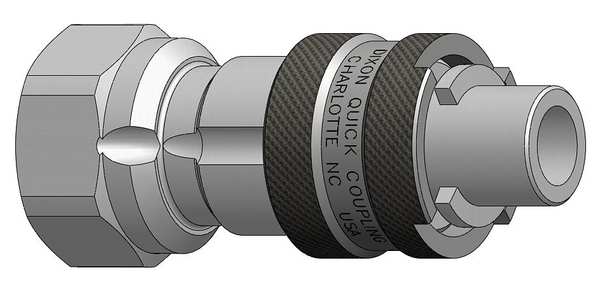 Female to Bowes Nipple, (F)NPT, 1/2, Steel