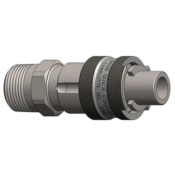 Male to Bowes Nipple, (M)NPT, 1/2, Steel