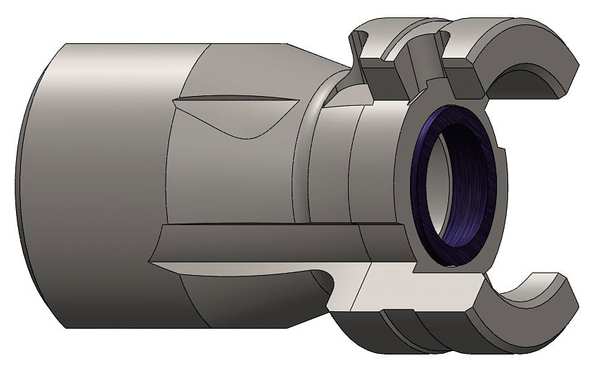 Female to Thor Nipple, (F)NPT, 1/2, Steel