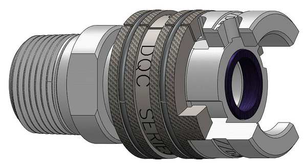 Male to Thor Coupler, (M)NPT, 1/2, Steel