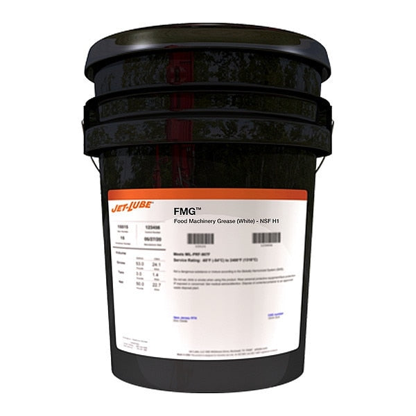 5 gal Machinery Grease Pail White