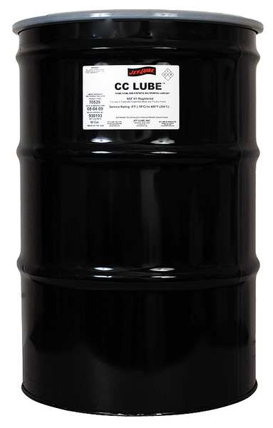 50 gal Multipurpose Grease Drum Clear