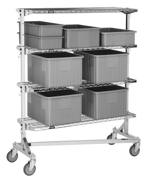 Nesting Wire Cart, 24 In. W, 60 In. L